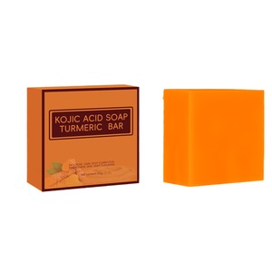 Jabón Facial Blanqueador <span class=keywords><strong>de</strong></span> Cúrcuma 100% Natural <span class=keywords><strong>de</strong></span> Alta Calidad, Jabón Artesanal <span class=keywords><strong>de</strong></span> Ácido Kójico para una Limpieza Profunda - Product Image 1