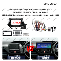 Cadre de tableau de bord pour autoradio Android, vente en gros d'usine, pour Toyota Noah 2014-2017