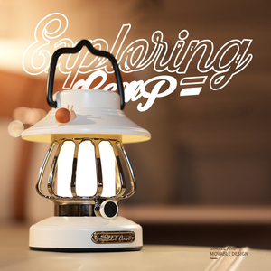 Lampe de camping LED d'extérieur - Design rétro en forme d'<span class=keywords><strong>escargot</strong></span>, recharge Type-C, lanterne d'ambiance portable pour tente - Product Image 2