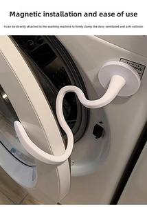 Soporte Magnético Mayorista para Puertas de Lavadoras de Carga Frontal - Diseño Flexible de Fácil Instalación - Compatible con la Mayoría de Lavadoras y Puertas de Lavandería - Product Image 2