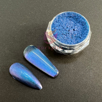 Bubuk Mika Super Shift 24 Warna Laris Manis, Holografik Chameleon, Pigmen Pelapis Cat Kuku & Cat Mobil, Bubuk Berkilau
