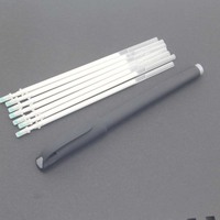 Stylo gel blanc raisin en caoutchouc souple
