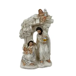 OEM Resin Figures Of The Holy Family Catholic Religious Products Craft Christmas Ornaments Statue Religious Christian Gifts