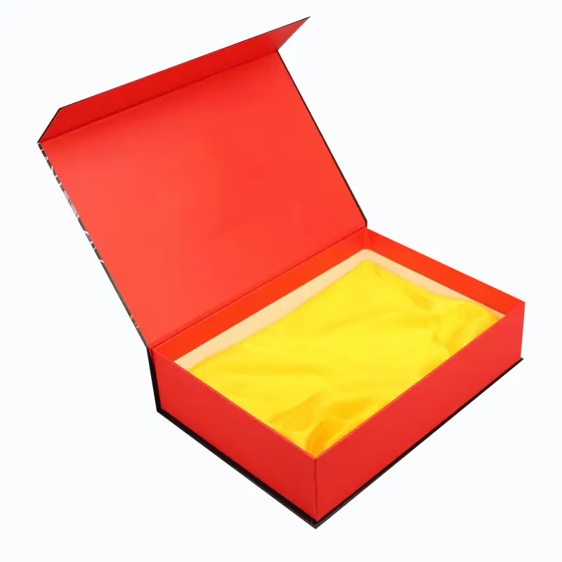 Caja de regalo magnética de cartón de lujo con logotipo personalizado, embalaje en forma de libro, de papel de joyería con insertos