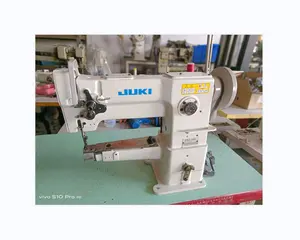 Used JUKIs DSC 246 Cylinder bed 1 needle lockstitich machine with big hook walking foot leather sewing machine