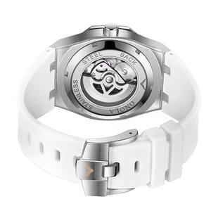 Montres mécaniques personnalisées avec logo, neuves, pour hommes, avec diamants, automatiques, squelette, vente en gros, OEM - Product Image 6
