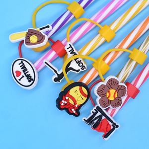 Pailles en silicone détachables de 10 mm, série sport universelle anti-poussière pour casquette de baseball, vente en gros, offre spéciale - Product Image 1