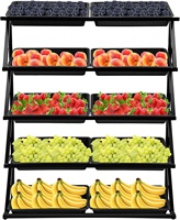 Fruitgroente Staat Voor Verkoop Groenten Rek Stand 5 Tier Retail Display Stand Voor Groenten En Snacks