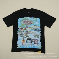 T-shirt unisexe en coton à manches courtes, coupe ample, imprimé lettres style Hip Hop transfrontalier, avec le slogan 'THAT'S a AWFUL LOT of COUGH SYRUP'