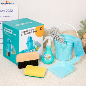 Ensemble de nettoyage pour maison de jeu pour enfants, nouveau, en gros, jouets en plastique simulés, outils de nettoyage, jeux de simulation, jouets de ménage pour enfants - Product Image 4