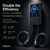 Nouvelle borne de recharge murale pour véhicules électriques 14 kW AC Type 2 OCPP 1.6 32A monophasée IP54 pour maison et parking