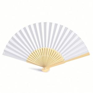 Éventail en soie de bambou coloré fait main, design pliable style ange, artisanat écologique pour Noël, livré avec boîte cadeau - Product Image 6