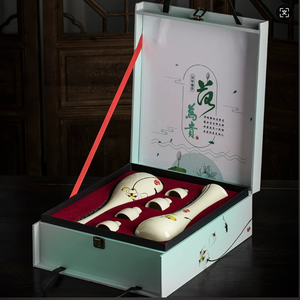 מפעל חרסינה מוכר בקבוקי יין רטרו מקרמיקה ישירות ויכול להתאים אישית את בקבוקי הטקילה על פי דגימות - Product Image 4