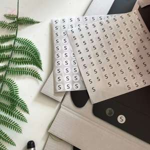 <b>Circle</b> Large Clothing Size Stickers Adhesive <b>Labels</b> Per Roll Tshirt Size Stickers for Retail Apparel - Product Image 3