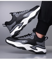 Chaussures de sport respirantes antidérapantes pour hommes avec semelle extérieure en caoutchouc, semelle épaisse, chaussures de course décontractées printemps/été