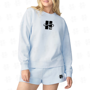 Vente en gros - Ensemble décontracté pour femmes en deux pièces, de haute qualité, coupe ample, design brodé personnalisé, sweat-shirt à col rond pour femmes - Product Image 2