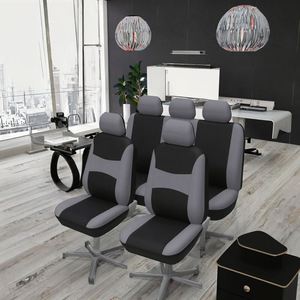 Housses de siège auto universelles en polyester, ensemble complet 9 pièces, toutes saisons, pour 90% des voitures (vente en gros) - Product Image 4
