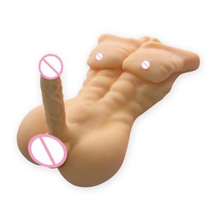Gemaakt In China Super Lang Realistisch Echt Gevoel Stuwende Dildo Half Body Pop Voor Vrouwen Levensechte Pennis Seksspeeltjes Volwassen Product - Product Image 1