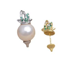 Pendentif Panier de Fleurs en Argent S925 Wenchi, Plateau Vide pour Perles Perforées, Charm Unique pour Femme (10-12 mm), Modèle 14053, Référence 5680 - Product Image 5