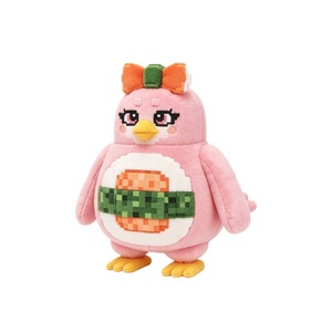 Peluche pingouin noir et rose 25 cm avec design Pixel Sushi pour enfants, jouets en peluche - Product Image 5