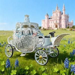 Charrette Électrique de Haute Qualité Style Citrouille Européenne Cendrillon en Acier Q235B pour Mariages, Visites Touristiques et Transferts Hôteliers - Product Image 2