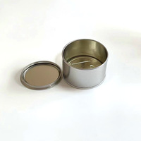 Boîte en fer blanc à ouverture facile et auto-scellante 100 ml, compatible avec 3,5 grammes de fleurs, étiquette personnalisée, couvercle en plastique, emballage anti-odeur