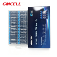 Batterie au lithium primaire GMCELL AA FR6 1,5 V 5100 mWh, durée de vie de 10 ans, capacité supérieure, vente en gros pour l'électronique grand public