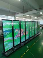 Zemin Tipi İç Mekan LCD Dijital Tabela Ekranı 50 İnç IPS Panel Bulut Tabanlı Yazılım ile Restoran Asansör Menü Panosu Ekranı