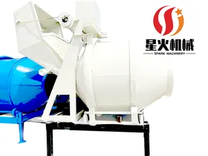 The Construction Of JZC350 Rotary Climbing Skip Adopts 350L Small Portable Electric Mobile Cement Concrete Mixer