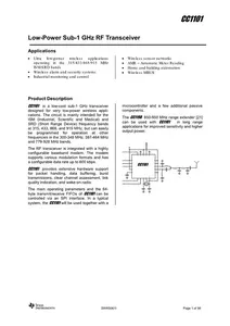 CC1101RGPR QFN-20 Funkempfänger