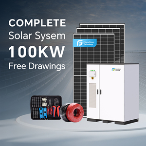 Système d'énergie hybride BESS industriel à stockage d'énergie au lithium-ion à silicium monocristallin 50kW 100kW 200kW avec MPPT - Product Image 1