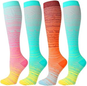 Bộ 4 cặp xuyên biên giới thể thao nén vớ Vớ đàn hồi cho chân định hình tính năng thoáng khí - Product Image 6