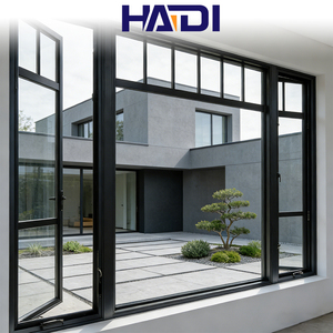 HAIDI Middle <strong>Big</strong> Glass Panel Fixed Window Aluminium Casement windows Double Glazing Awnings Window - Product Image 3