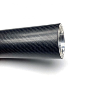 <span class=keywords><strong>Tube</strong></span> rond en fibre de carbone de qualité supérieure de taille personnalisée Produit léger de haute qualité pour le sport et les applications industrielles - Product Image 3