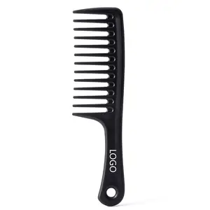 Black Large Wide Tooth Comb Detangler Detangling Hair Brush, Paddle Hair Comb, Best Styling Comb for Curly,Wet,Long Hair