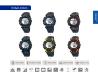 Montre de sport numérique pour homme Mingrui, étanche 30M, antichoc, LED lumineuse, alarme, chronomètre, cadran 47MM, CE RoHS FCC, 6 couleurs, OEM ODM