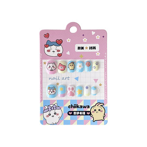 Autocollants pour faux ongles Kulomi mignons et amusants, best-sellers, clips à ongles détachables pour filles, ongles à porter - Product Image 5