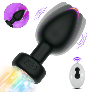 anal plug ebony Buy Anal Plug LED Light Waterproof & Solid Metal