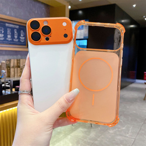 Bumper Original Converted Magnetic Mobile Phone case for <b>iPhone</b> 17 16 Pro Max matte <b>Camera</b> Modification Frame glass Back <b>Cover</b> - Product Image 2