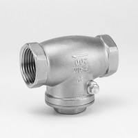 Vanne de retenue verticale filetée en acier inoxydable 304, tailles de port DN8-DN100, norme ASTM pour l'eau, l'huile et le gaz