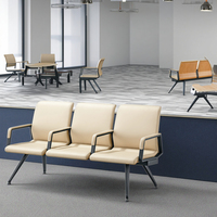 Chaises de conférence de bureau modernes réglables en acier avec base robuste pour hôpital et école, mobilier commercial