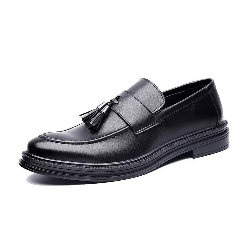 Alexbu − chaussures en cuir pour hommes, sandales plates, style décontracté, de bureau, tissu Oxford