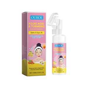 OUHOE acido Kojic curcuma Mousse detergente con glicerina idrata e blocca la temperatura dell'acqua chiara detergente in schiuma per la pelle - Product Image 1