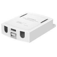 HLVISUS Extenseur POE Gigabit Étanche Extérieur 1 à 4 Répéteur Mural 10/100/1000Mbps 300M pour Système de Surveillance CCTV Caméra IP NVR Réseau