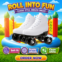 Patins à roulettes rétro tendance pour adultes, double rangée, design montant à lacets pour des jeux et activités amusantes en extérieur, élégants et durables