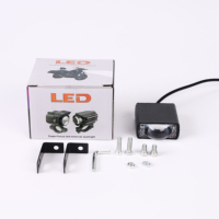 Phares antibrouillard/feux de route LED Yongyou Mini Square 25W 6500 Lumens 12-50V, projecteur externe étanche à focalisation pour scooter électrique
