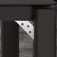 Vis de fixation d'angle en acier inoxydable zingué, universelles, à fixation simple, pour meubles, armoires et stratifiés, marque SSR, norme standard