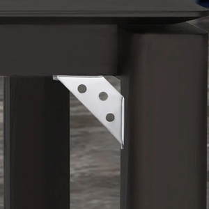 Soportes de Esquina con Tornillos de Acero Inoxidable Galvanizado en Zinc, Soporte de Fijación Universal de un Solo Lado para Muebles, Gabinetes, Laminados y Mesas - Product Image 3