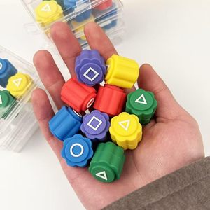 2025 New Gonggi Stone Korean Game PVC 5 Colors Set Soft Rubber Stone Catching Game in OPP Bags - Product Image 1