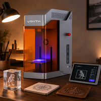 Grabador Láser UV de 5W para Vidrio, Cristal, Regalos, Plástico, Acrílico y Grabado de Detalles Finos